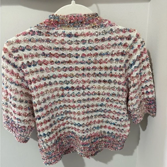 Chic Multicolor Tweed Mini Dress - Picture 6 of 7